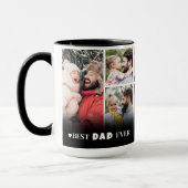 Persoonlijke 'Beste Papa Ooit' Fotocollage Mok (Links)