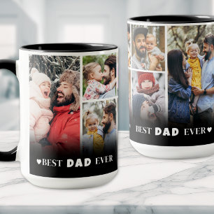 Persoonlijke 'Beste Papa Ooit' Fotocollage Mok