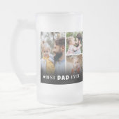 Persoonlijke 'Beste Papa Ooit' Fotocollage Vader Matglas Bierpul (Links)
