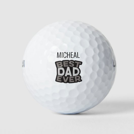 Persoonlijke BÈSTE PAPA OOIT Golfballen (Voorkant)