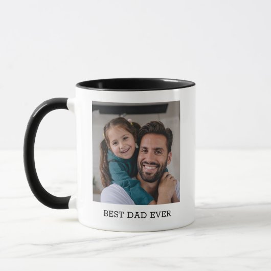 Persoonlijke Beste Papa Ooit Vaderdag Foto Mok (Links)