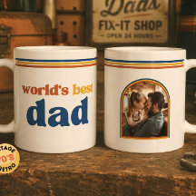 Persoonlijke 'Beste Papa ter Wereld' Foto Retro Vi
