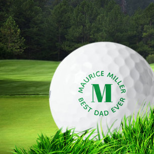 Persoonlijke 'Beste vader ooit' Aangepaste naam Gr Golfballen