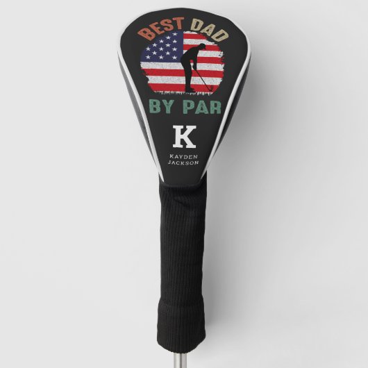 Persoonlijke 'Beste Vader Volgens Par'  Golfheadcover (Voorkant)