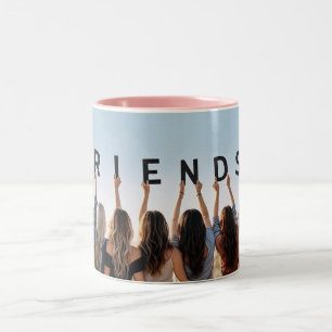 Persoonlijke Beste Vriend Foto Koffiekop Tweekleurige Koffiemok