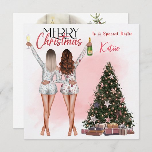 Persoonlijke Beste Vriend(in) Hartsvriend(in) BFF  Kaart (Voorkant / Achterkant)