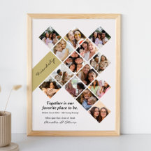 Persoonlijke beste vrienden fotoposter, vriendscha
