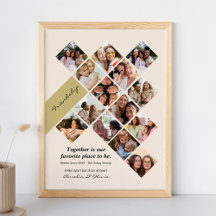Persoonlijke beste vrienden fotoposter, vriendscha