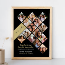 Persoonlijke beste vrienden fotoposter, vriendscha