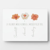 Persoonlijke Beste Vrienden Plaquette Fotoplaat (voorkant)