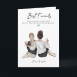 Persoonlijke Beste Vriendin Print, Cadeau voor Bes Kaart<br><div class="desc">De gepersonaliseerde beste vriend-afdruk is de perfecte manier om je waardering voor je beste vertrouweling uit te drukken. Deze hartelijke cadeaukaart stelt je in staat om een aangepaste afdruk te maken die de unieke band tussen jou en je beste vriend viert. Je kunt je eigen persoonlijke accenten toevoegen, van betekenisvolle...</div>