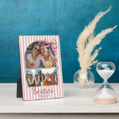 Persoonlijke Beste Vriendinnen 3 Foto Collage Blus Fotoplaat (Zijkant)