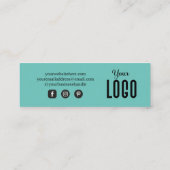  persoonlijke bestelling Hartelijk dank kaart Mini Visitekaartje (Achterkant)