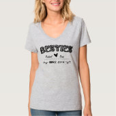 Persoonlijke Bestie vriendschap T-shirt (Voorkant)