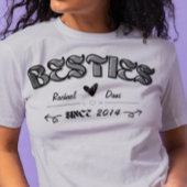 Persoonlijke Bestie vriendschap T-shirt