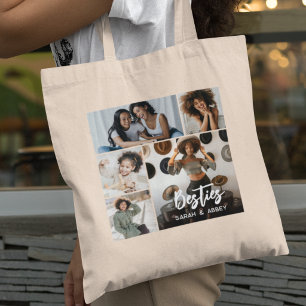 Persoonlijke Besties 10 Foto Collage Tote Bag