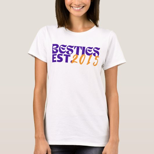 Persoonlijke Besties, Beste Vrienden, Meisjes Week T-shirt (Voorkant)