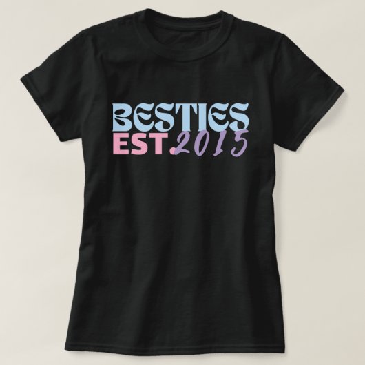 Persoonlijke Besties, Beste Vrienden, Meisjes Week T-shirt (Design voorkant)