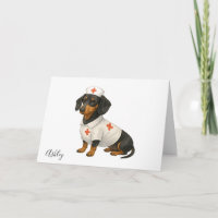 Persoonlijke beterschap dachshund hond