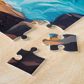 Persoonlijke Betoverde Watervalpieken Legpuzzel (Zijkant)