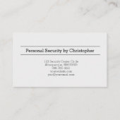 Persoonlijke beveiliging Aangepaste ovale foto QR- Visitekaartje (Achterkant)