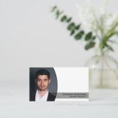 Persoonlijke beveiliging Aangepaste ovale foto QR- Visitekaartje (Staand voorkant)