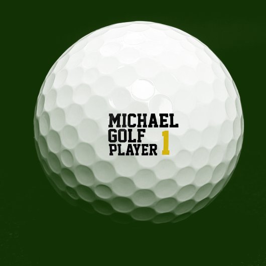 Persoonlijke bewerkbare naam golfballen