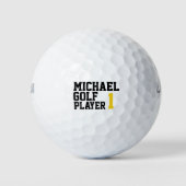 Persoonlijke bewerkbare naam golfballen (Voorkant)