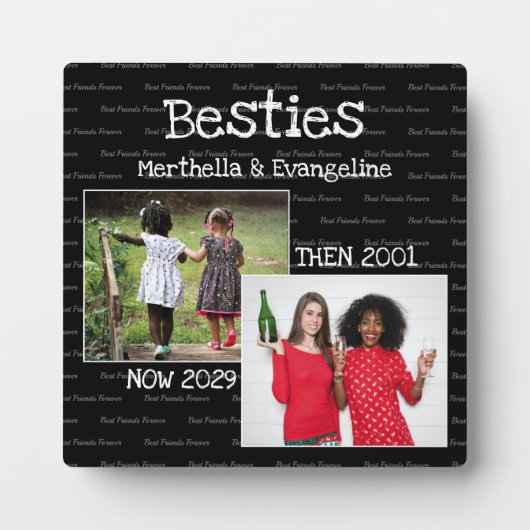 Persoonlijke BFF 2 Fototoetsenbord Beste vrienden Fotoplaat (Voorkant)