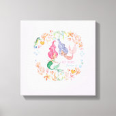 Persoonlijke BFF-cadeaus Zeemeerminnen Beste Vrien Canvas Afdruk (Voorkant)