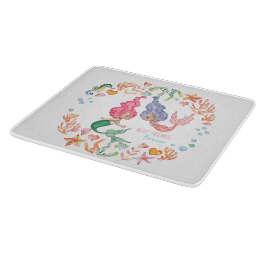 Persoonlijke BFF-cadeaus Zeemeerminnen Beste Vrien Snijplank (Hoek)