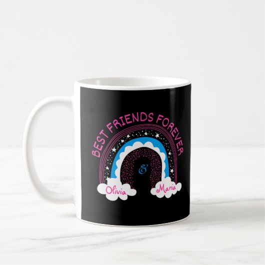 Persoonlijke BFF voegt de Mok Foto en Naam toe (Links)