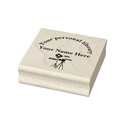 Persoonlijke bibliotheek rubberstempel (Stempel)