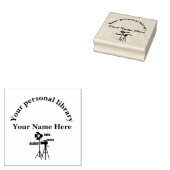 Persoonlijke bibliotheek rubberstempel (Gestempeld)