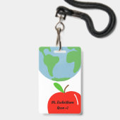 Persoonlijke bibliotheekpas badge (Achterkant met lanyard)