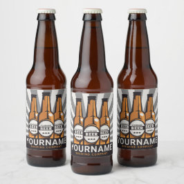 Persoonlijke bierfles ambachtelijke brouwerij  bier etiket