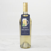 Persoonlijke Bierfles Hanger voor Hoppy Holidays (Op fles)