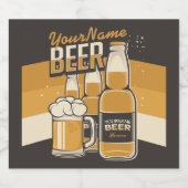 Persoonlijke bierfles Sudsy mok brouwbar Bier Etiket (Enkel label)