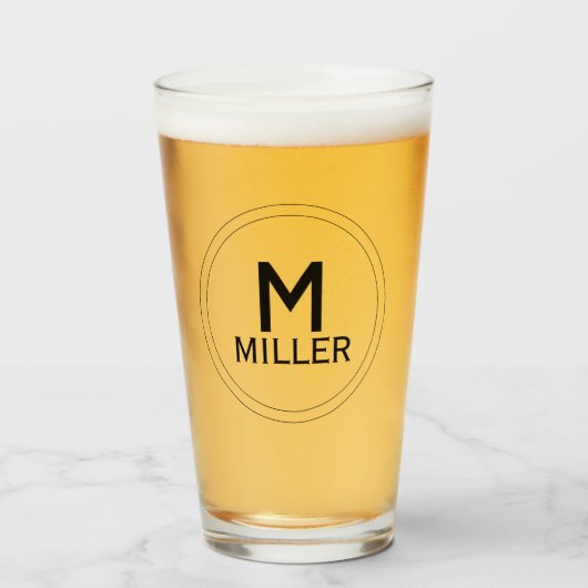 Persoonlijke biermok, op maat gemaakte biermok, glas (Voorkant gevuld)