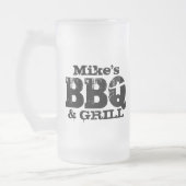 Persoonlijke biermok voor BBQ party Matglas Bierpul (Links)