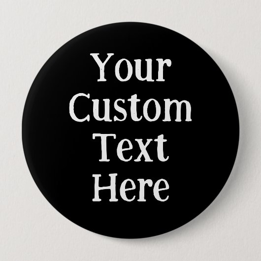 Persoonlijke Big Black Pin-on Button (Voorkant)
