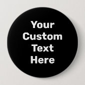 Persoonlijke Big Black Pin-on Button (Voorkant)