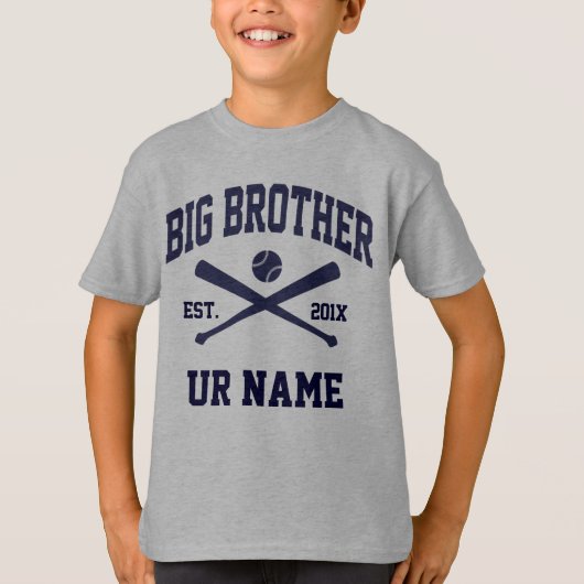 Persoonlijke Big Brother Baseball T-shirt (Voorkant)