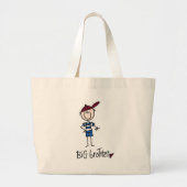 Persoonlijke Big Brother Tshirts en cadeaus Grote Tote Bag (Voorkant)