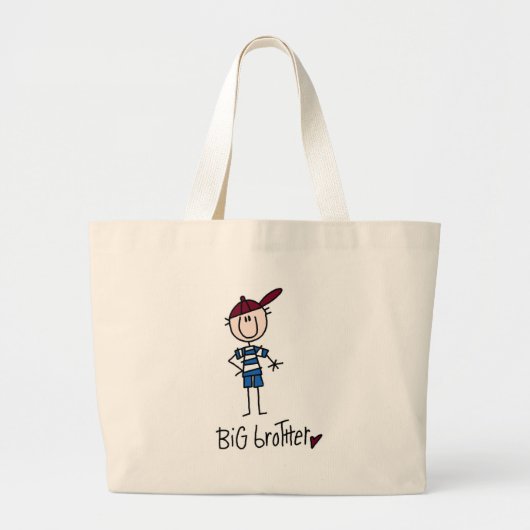 Persoonlijke Big Brother Tshirts en cadeaus Grote Tote Bag (Voorkant)