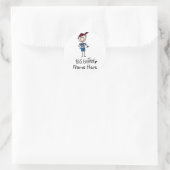 Persoonlijke Big Brother Tshirts en cadeaus Ronde Sticker (Tas)
