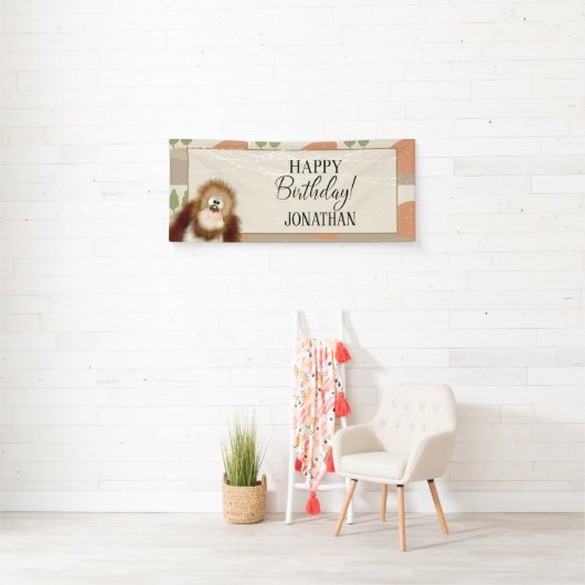 Persoonlijke Big Foot Threadday Party Spandoek (Insitu)