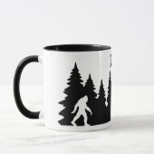 Persoonlijke Bigfoot Sasquatch Silhouette Bos Mok (Links)