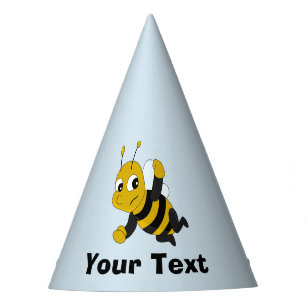 Persoonlijke Bij cartoon Feesthoed Feesthoedjes