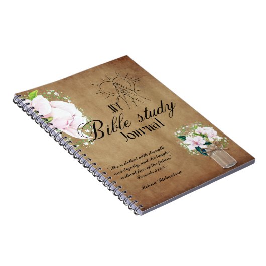 Persoonlijke Bijbelstudie Naam en geloofsbijbeltek Notitieboek (Rechterzijde)